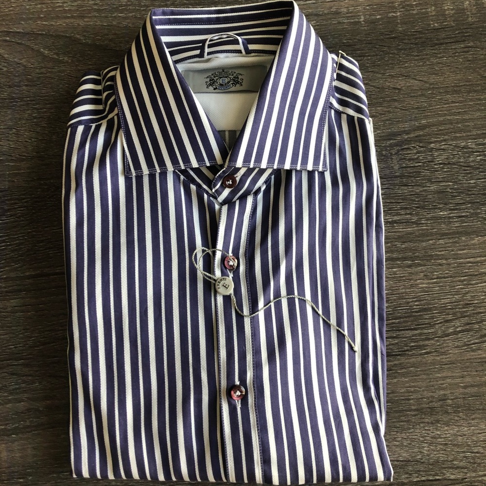 Eventi Men’s Button Down Dress Shirt